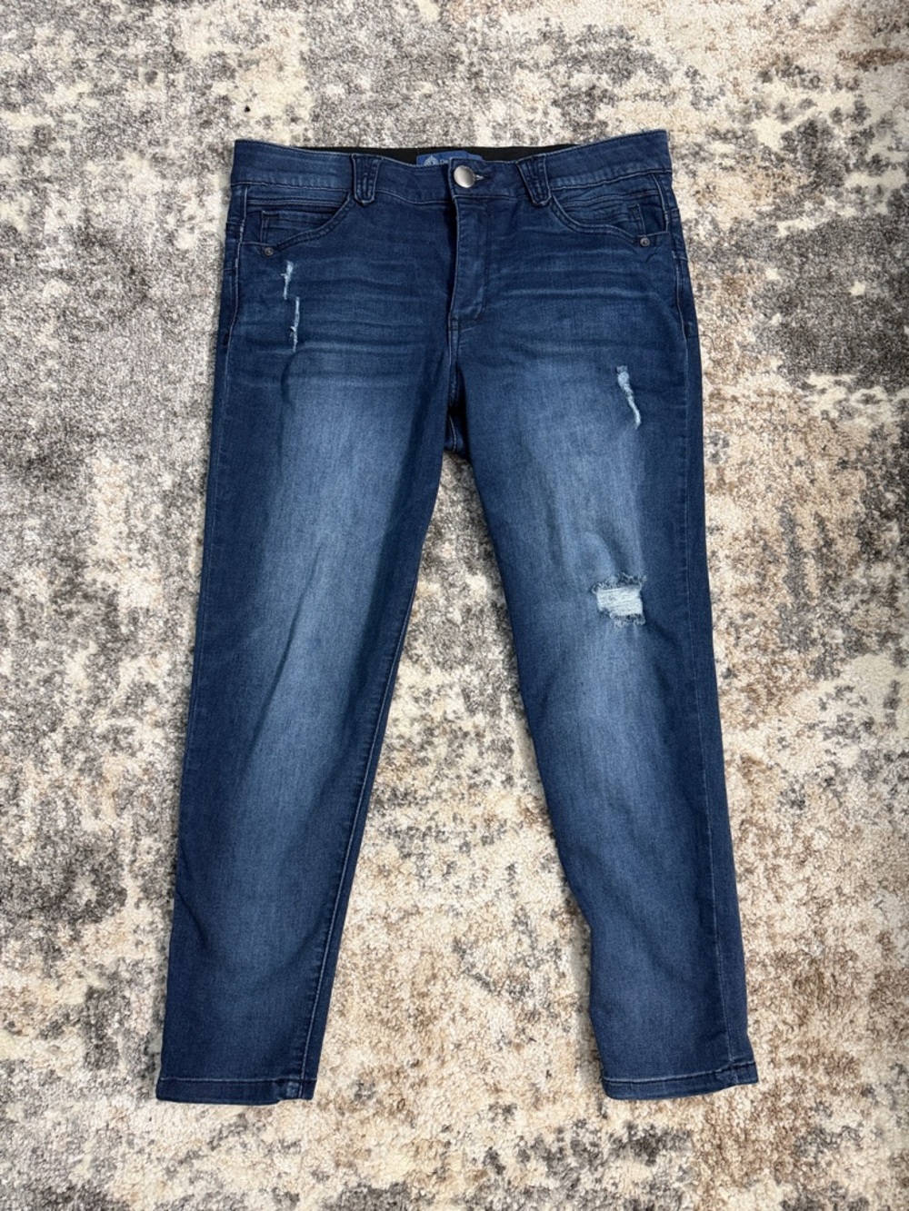 Democracy Dark Blue Skinny Distressed Jeans